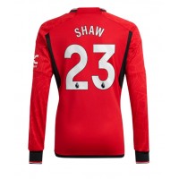 Manchester United Luke Shaw #23 Kotipaita 2023-24 Pitkähihainen